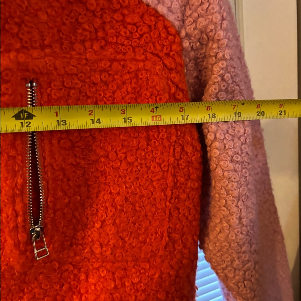 STAUD oversized Sherpa colorful women’s jacket XS. - Picture 7 of 9